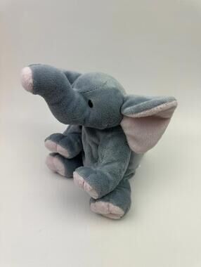 Ty Pluffies Collection “Winks” the Elephant - No Hang Tag (10 inch)